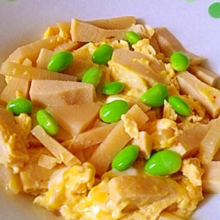 筍と高野豆腐の卵とじ